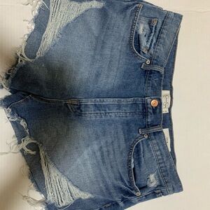 Jessica Simpson Light Blue Distressed Jean Shorts